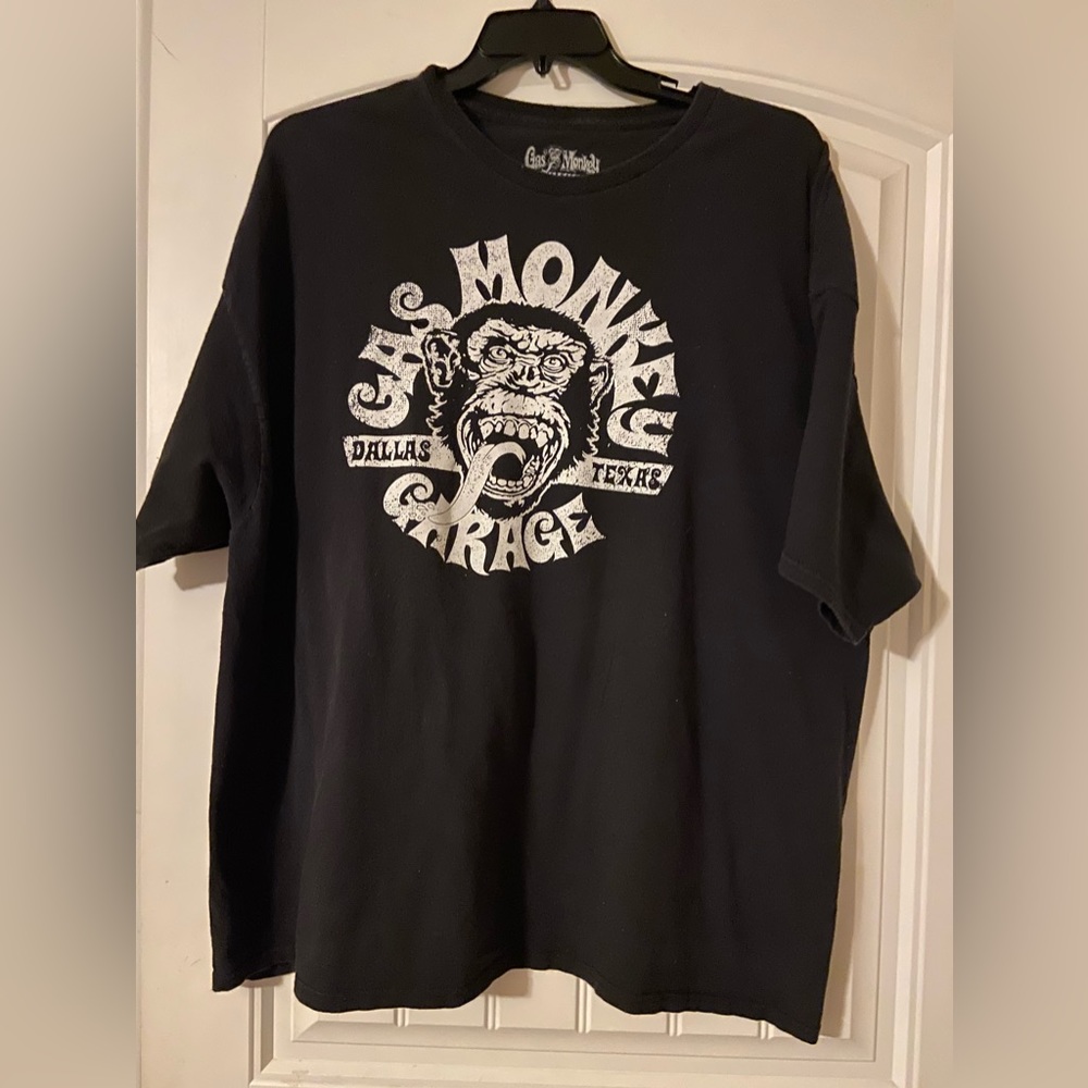 Men’s Gas Monkey Dallas Texas Black Short Sleeve T-shirt XXX Large